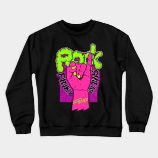 Fingers rock pinky Swear Crewneck Sweatshirt